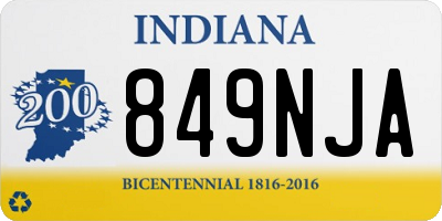 IN license plate 849NJA