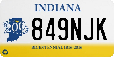 IN license plate 849NJK