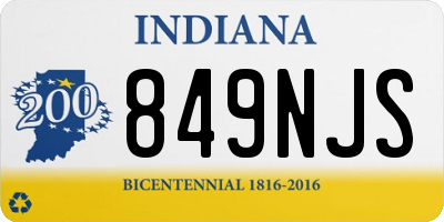 IN license plate 849NJS
