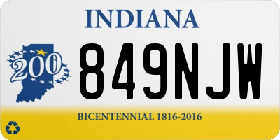 IN license plate 849NJW