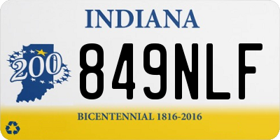 IN license plate 849NLF