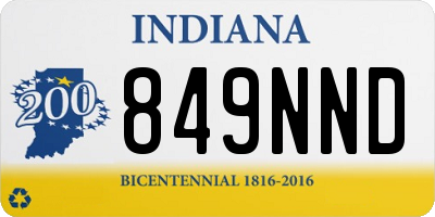 IN license plate 849NND