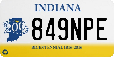IN license plate 849NPE