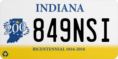IN license plate 849NSI
