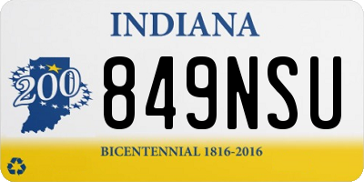 IN license plate 849NSU