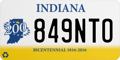 IN license plate 849NTO
