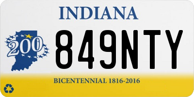 IN license plate 849NTY