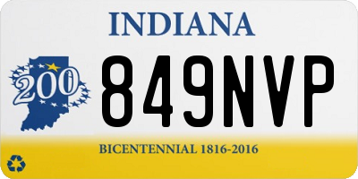 IN license plate 849NVP
