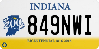 IN license plate 849NWI