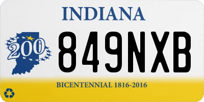 IN license plate 849NXB