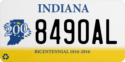 IN license plate 849OAL