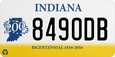 IN license plate 849ODB