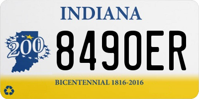 IN license plate 849OER