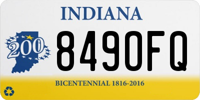 IN license plate 849OFQ