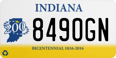 IN license plate 849OGN