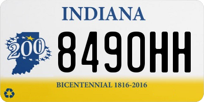 IN license plate 849OHH
