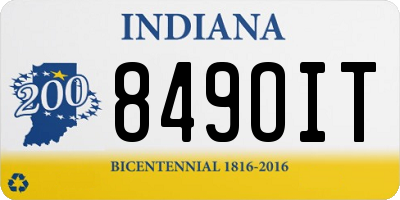 IN license plate 849OIT