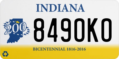 IN license plate 849OKO