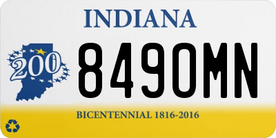 IN license plate 849OMN