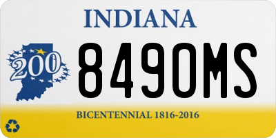 IN license plate 849OMS