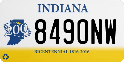 IN license plate 849ONW