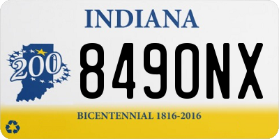 IN license plate 849ONX