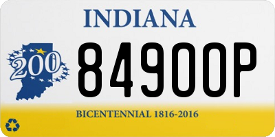 IN license plate 849OOP