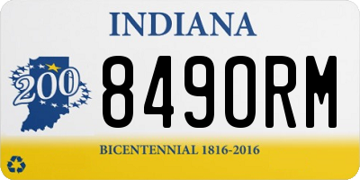 IN license plate 849ORM