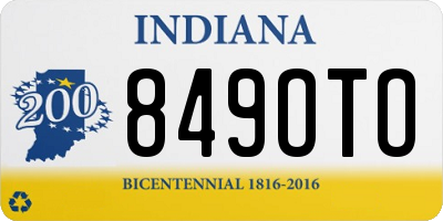 IN license plate 849OTO