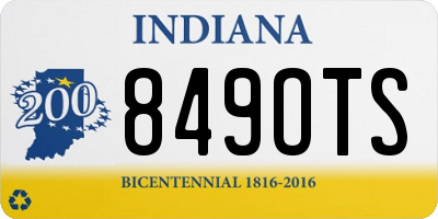 IN license plate 849OTS