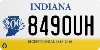 IN license plate 849OUH