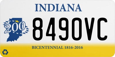 IN license plate 849OVC