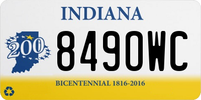 IN license plate 849OWC