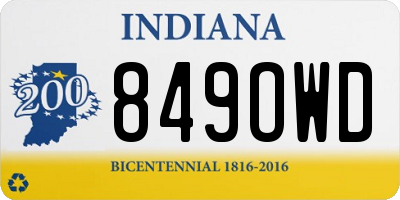 IN license plate 849OWD