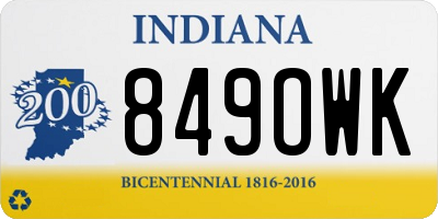 IN license plate 849OWK