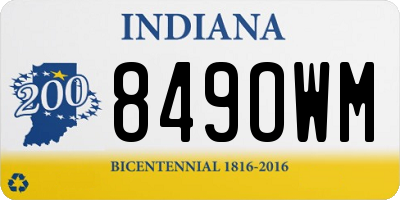 IN license plate 849OWM