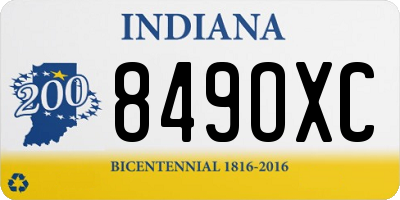IN license plate 849OXC