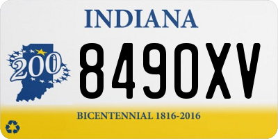 IN license plate 849OXV