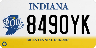 IN license plate 849OYK