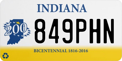 IN license plate 849PHN