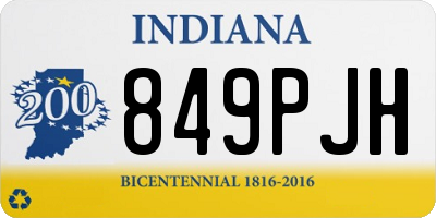 IN license plate 849PJH