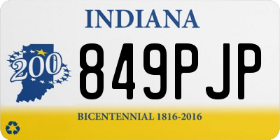 IN license plate 849PJP