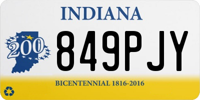 IN license plate 849PJY