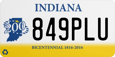 IN license plate 849PLU