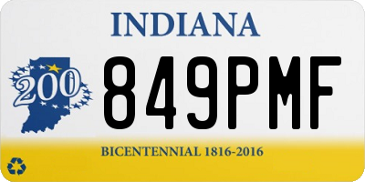 IN license plate 849PMF