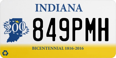 IN license plate 849PMH