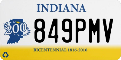 IN license plate 849PMV