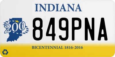 IN license plate 849PNA