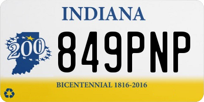 IN license plate 849PNP