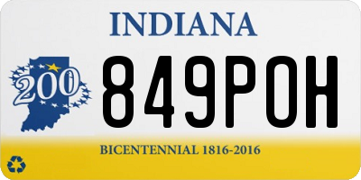 IN license plate 849POH